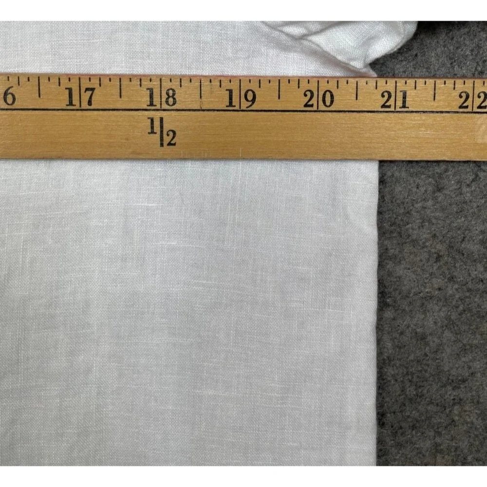 Quince 100% European Linen Short Sleeve Shirt Womens S White Button Front Top